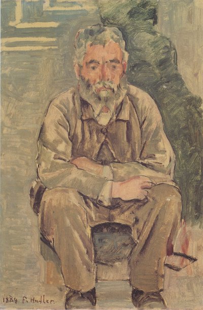 Seated Bearded Man by Ferdinand Hodler